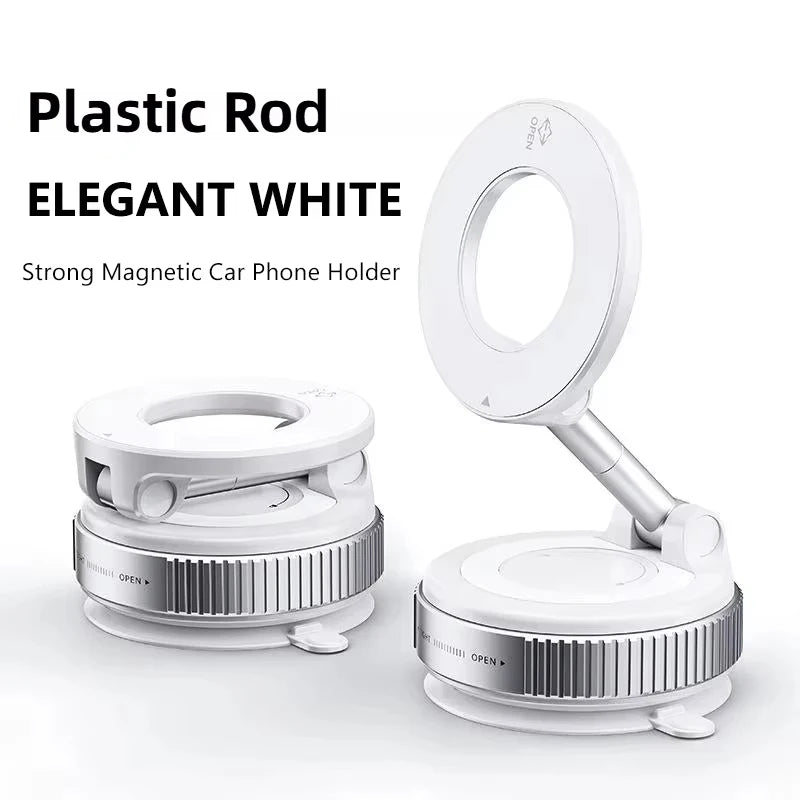 Magnetic Phone Stand Vacuum Adsorption High Stickiness Anti Shake Holder Car Dashboard Windshield Desktop Office GPS Nav Drive