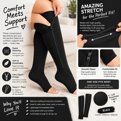ZipFlex™ Compression Socks