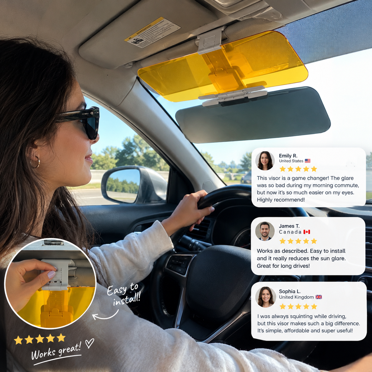 SunGuard™ FrontView Visor