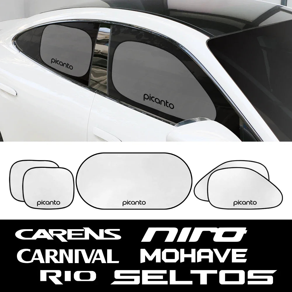 Car Sunshade Side Window Cover Accessories For Kia RIO PICANTO MOHAVE CARNIVAL SELTOS CARENS NIRO CERATO VENGA K5 STONIC