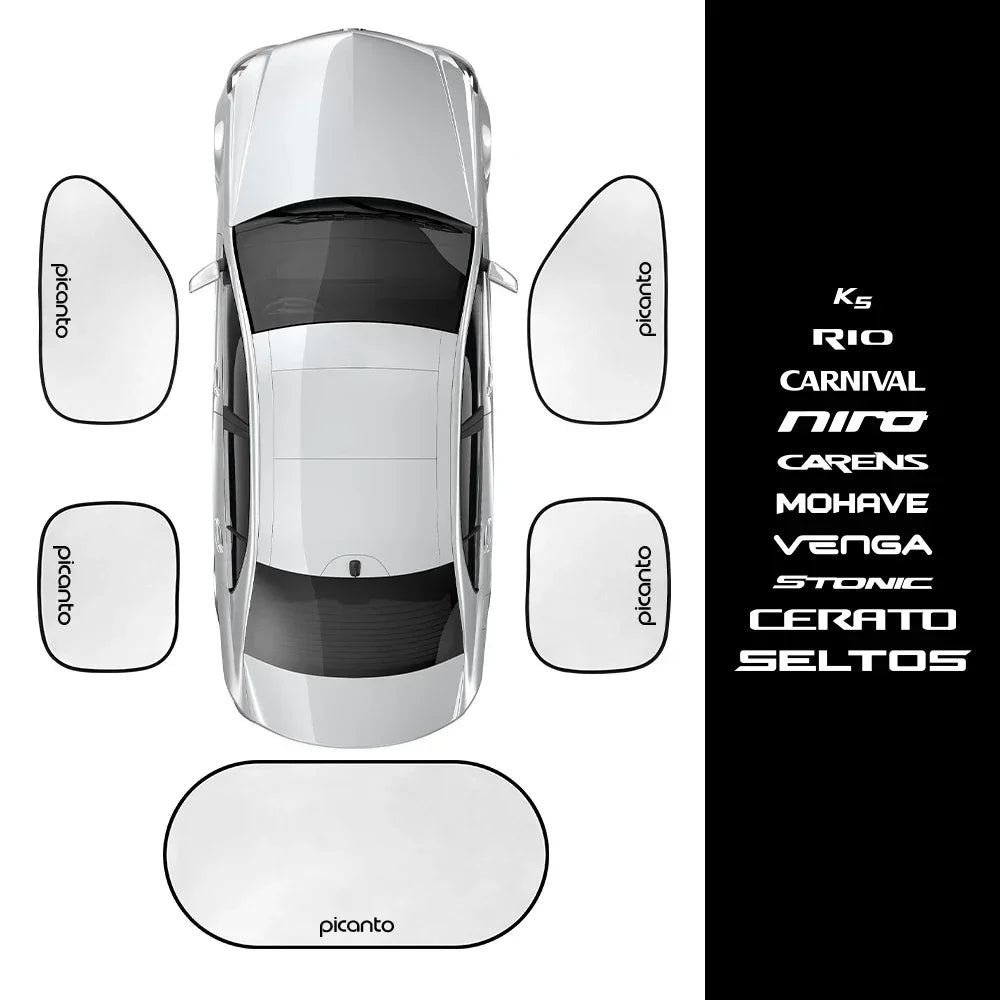 Car Sunshade Side Window Cover Accessories For Kia RIO PICANTO MOHAVE CARNIVAL SELTOS CARENS NIRO CERATO VENGA K5 STONIC