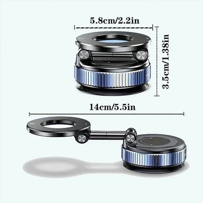 Magnetic Phone Stand Vacuum Adsorption High Stickiness Anti Shake Holder Car Dashboard Windshield Desktop Office GPS Nav Drive