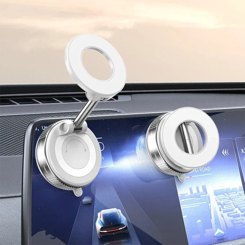 Magnetic Phone Stand Vacuum Adsorption High Stickiness Anti Shake Holder Car Dashboard Windshield Desktop Office GPS Nav Drive