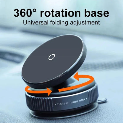 Magnetic Phone Stand Vacuum Adsorption High Stickiness Anti Shake Holder Car Dashboard Windshield Desktop Office GPS Nav Drive