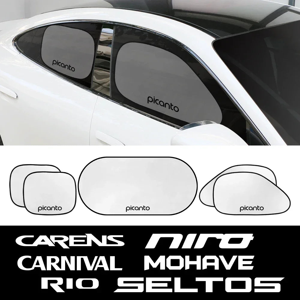 Car Sunshade Side Window Cover Accessories For Kia RIO PICANTO MOHAVE CARNIVAL SELTOS CARENS NIRO CERATO VENGA K5 STONIC